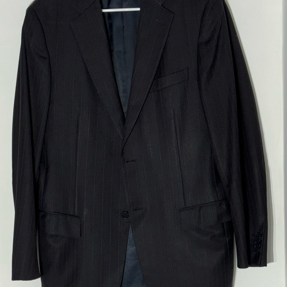 Ermenegildo Zegna 40L pinstripe blazer Traveler Micronosphere